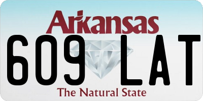 AR license plate 609LAT