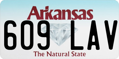 AR license plate 609LAV