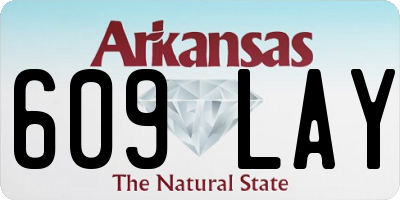 AR license plate 609LAY