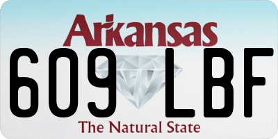 AR license plate 609LBF