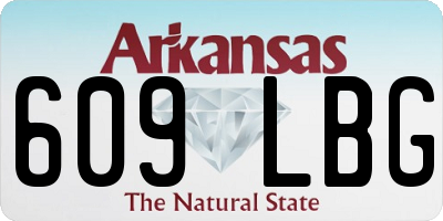 AR license plate 609LBG