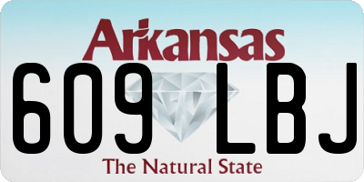 AR license plate 609LBJ