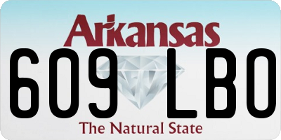 AR license plate 609LBO