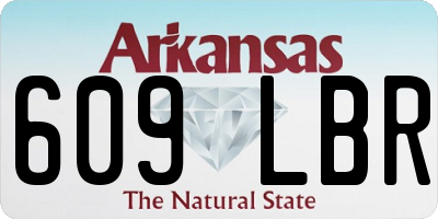 AR license plate 609LBR