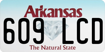 AR license plate 609LCD