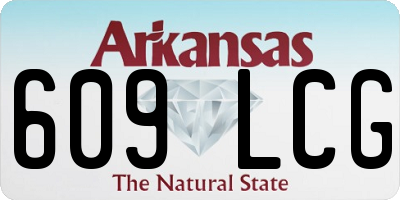 AR license plate 609LCG