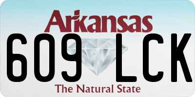 AR license plate 609LCK