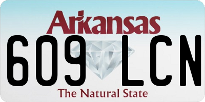 AR license plate 609LCN