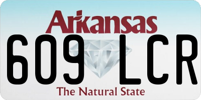 AR license plate 609LCR