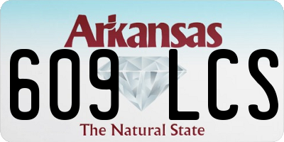 AR license plate 609LCS