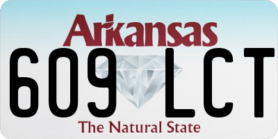 AR license plate 609LCT