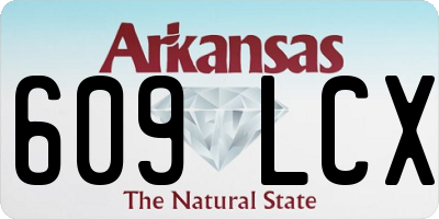 AR license plate 609LCX