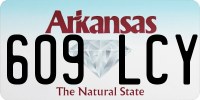 AR license plate 609LCY