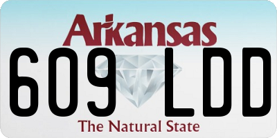 AR license plate 609LDD