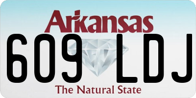 AR license plate 609LDJ
