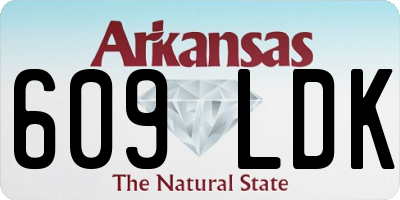 AR license plate 609LDK