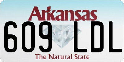 AR license plate 609LDL