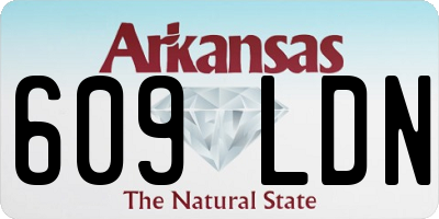 AR license plate 609LDN