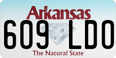 AR license plate 609LDO