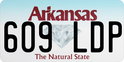 AR license plate 609LDP