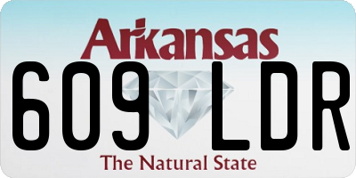 AR license plate 609LDR