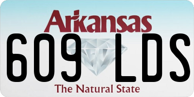 AR license plate 609LDS