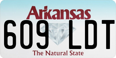 AR license plate 609LDT