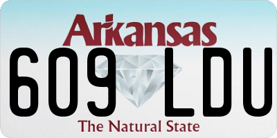 AR license plate 609LDU