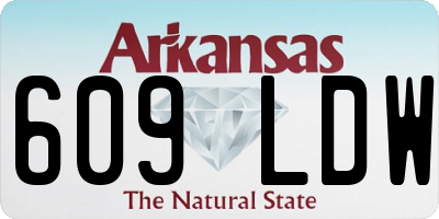 AR license plate 609LDW