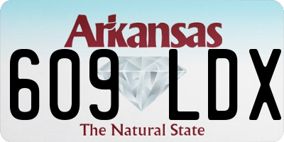 AR license plate 609LDX