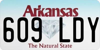 AR license plate 609LDY
