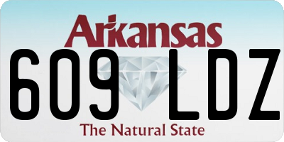 AR license plate 609LDZ