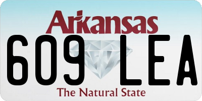 AR license plate 609LEA