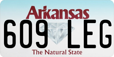 AR license plate 609LEG