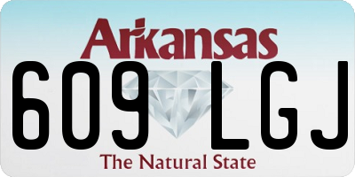 AR license plate 609LGJ