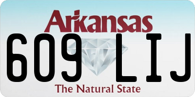 AR license plate 609LIJ