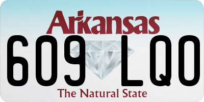 AR license plate 609LQO