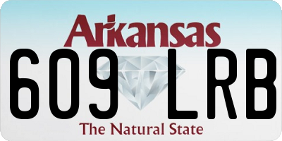AR license plate 609LRB