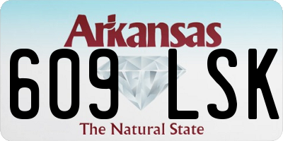 AR license plate 609LSK