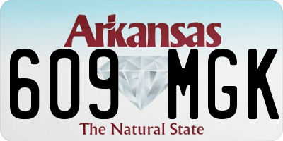 AR license plate 609MGK