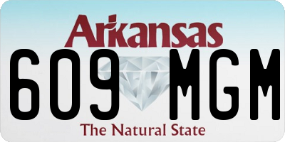 AR license plate 609MGM
