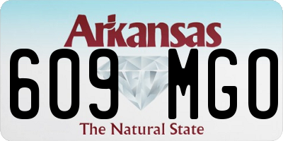 AR license plate 609MGO