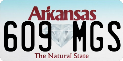 AR license plate 609MGS