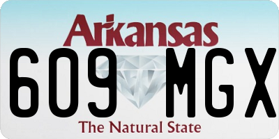 AR license plate 609MGX