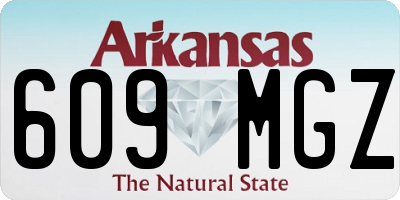 AR license plate 609MGZ