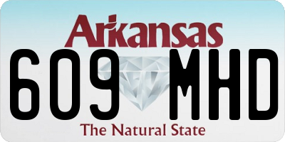 AR license plate 609MHD