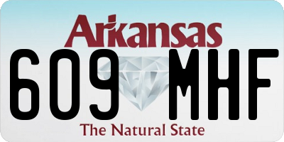 AR license plate 609MHF