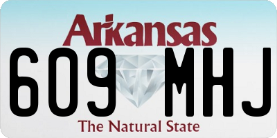 AR license plate 609MHJ