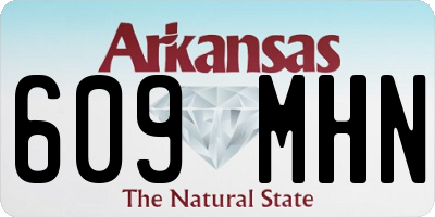AR license plate 609MHN
