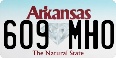 AR license plate 609MHO